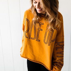 Lauren Daigle Mustard Oversized Sweatshirt XL